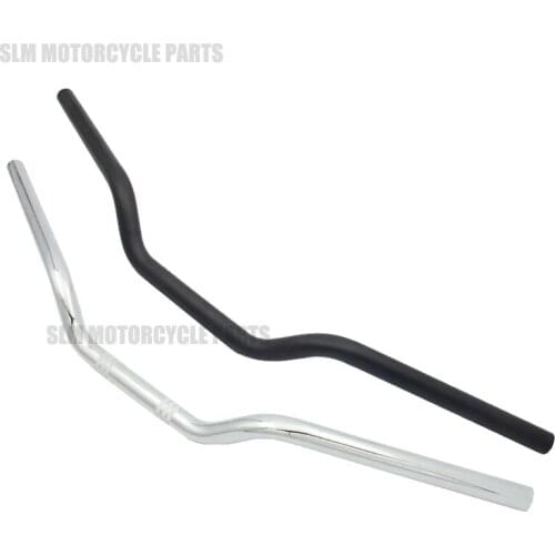 1pcs Motorcycle 1" 25mm Chrome/Black Metal Tracker Handlebars Drag Bars For Harley Sportster XL 883 1200