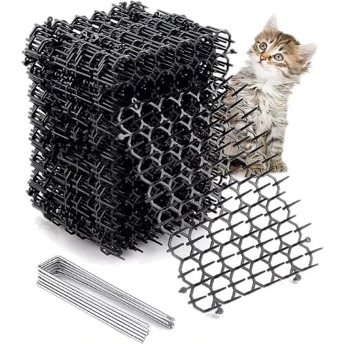 12Pcs/Set!! Keep Cats Away Safe Plastic Spike 15.5CM*25CM Cat Mats Anti-cat Garden Gatos Dogs Repellent Mat Prickle Strips
