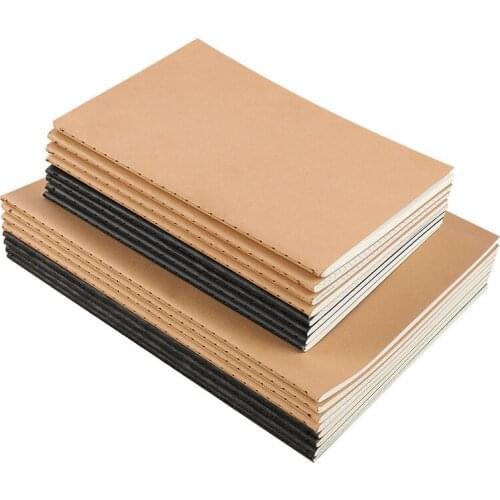 40 Sheets B5 A5 Grid Line Page Students Notebook Thick Kraft Paper Composition Notebook School Supplies Stationery Planner Book