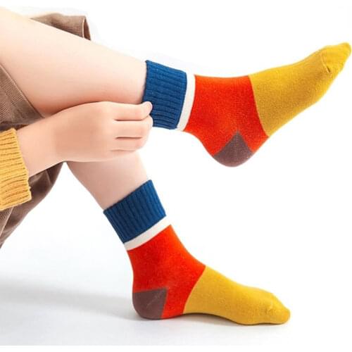 5Pairs/lot Childrens Socks For Girls Baby Socks Cheap Stuff Cotton Kids Socks Boy Christmas Socks Autumn Winter