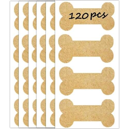 Anime Kraft Dog Bone Labels Home Decoration Wall Stickers For Living Room Decor Jars Bottles Tags Blackboard Chalckboard Kids