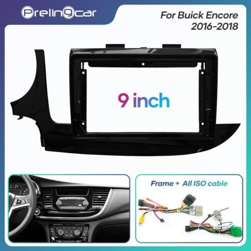 1Din 2Din Car DVD Navigation Radio Fascia Frame For Buick Encore 2016-2018 Stereo Receiver Player Panel Dash Trim Kits