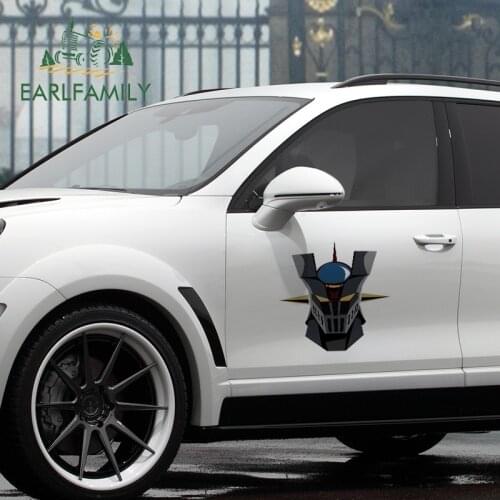 EARLFAMILY 43cm x 38.7cm for Mazinger VAN Car Stickers Waterproof Personality Decal Refrigerator Car Assessoires Decoration