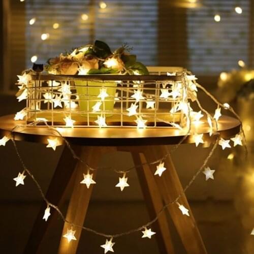 1M/3M/6M/10M Garland LED Star String Lights Christmas Festoon LED Lights Decoration For Wedding Holiday Party New Year Light