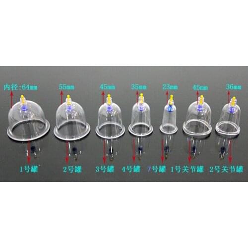 Quality KangZhu Vacuum Cupping B1/B2/B3/B4/B5/B6/B7/Joint Cup Acupuncture Massage Vacuum Cupping Cans 10pcs