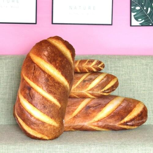Creative 3D Simulation Bread Design Sofa Pillow Soft Cushion Home Decor Gift
