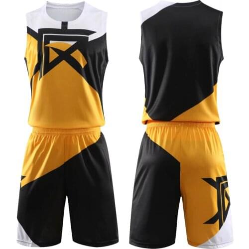 2020 New personal Men Basketball Sport Set blank college tracksuits DIY Customizable blank throwback Basketball Jersey uniform