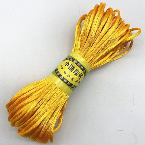 New 20yards/lot 1.5 2.5mm Chinese Knot Line Cord Silk Satin Cord Nylon Cord DIY String Necklace Bracelets Cord #20
