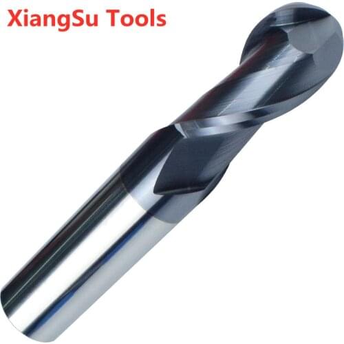 R7-R8-R9-R10mm 2Flutes Ball Nose End Mill CNC Milling Cutter Hrc45 Alloy Tungsten Steel Milling Machine Tools For Steel