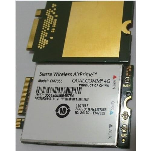 Unlocked EM7355 Gobi5000 LTE/EVDO/HSPA+ 42Mbps NGFF 4G Card 100% New&Original standard Version JINYUSHI stock