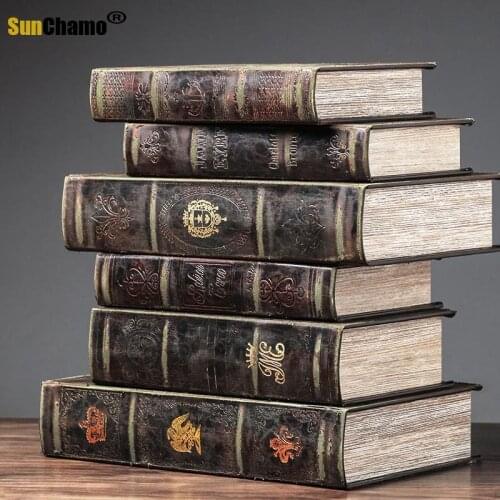 European-style Retro Collection Props Book Office Decoration Ornaments Fake Craft Murals Handicrafts Furnishing Model Home Decor