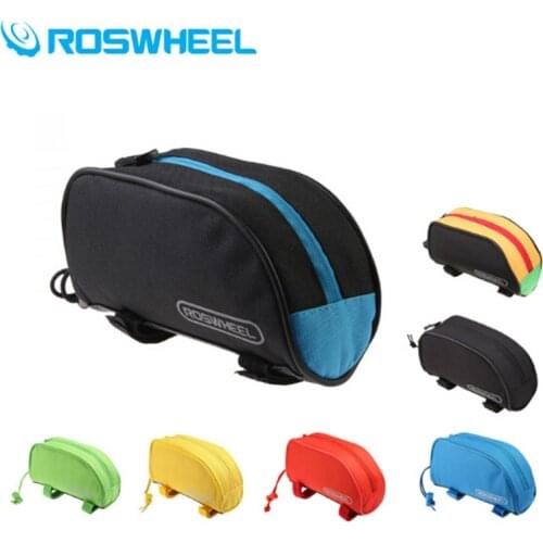 ROSWHEEL Outdoor Sports 1L Bike Front Top Tube Bag Cycling Basket Bicycle Panniers Bycicle Polyester Frame Bag Bike Saddle Bags