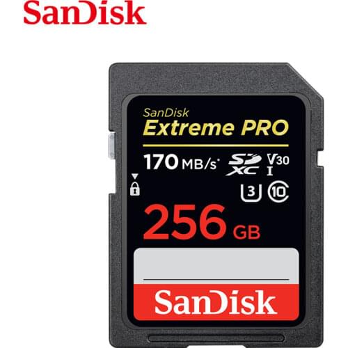 Original Sandisk Extreme Pro SD Card 256GB 128GB 32GB 64GB Max Read Speed 95MB/s SD Card Class 10 U3 Memory Card For Camera