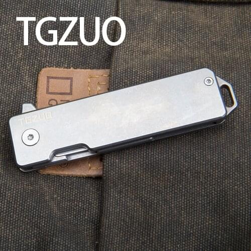TGZUO Titanium alloy outdoor knife tool folding knife