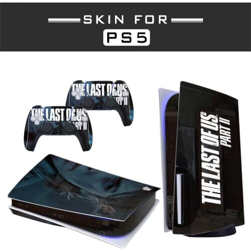 Last4 Style PS5 Disc Edition Skin Sticker for Playstation 5 Console & 2 Controllers Decal Vinyl Protective Skins Style 1