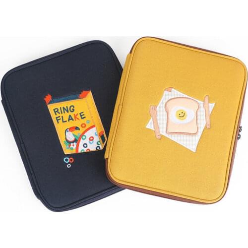 Laptop Bag For iPad pro 11 13inch New Pattern Storage Bag Fashion Cute Embroidery Women Bag ipad Shockproof Tablet Sleeve Case