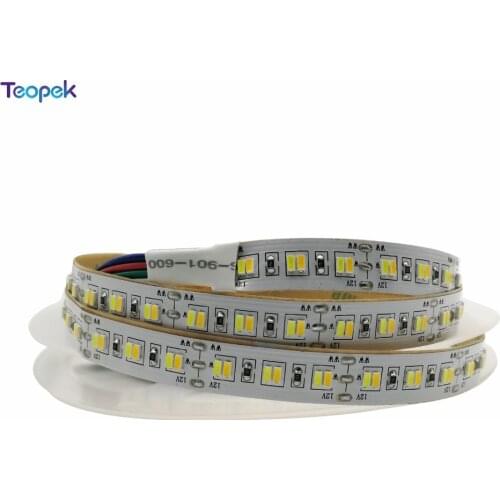 3014 SMD CCT LED Strip 216 LED/m Dual Color Temperature Adjustable Flexible Ribbon light IP20 non-waterproof 5M