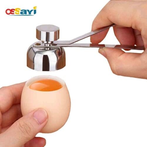 Stainless Steel Egg Topper Cutter Scissors Boiled Raw Egg Shell Opener Creative Kitchen Tools