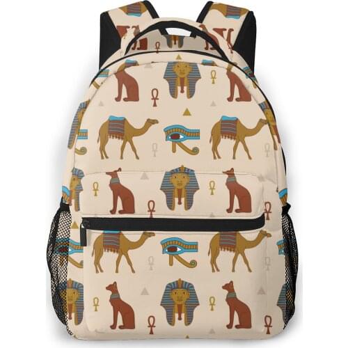 Women Backpack Kids School Bag for Teenage Girls Egyptian Pattern Female Laptop Notebook Bagpack Travel Back Pack 2021