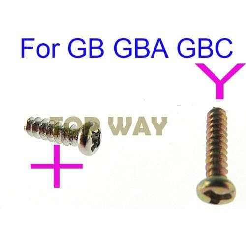 30PCS Replacement For Gameboy + screws cross screws Y Tri Wing Screw For GB GBA GBC Game Console Shell Case Triangle Screws