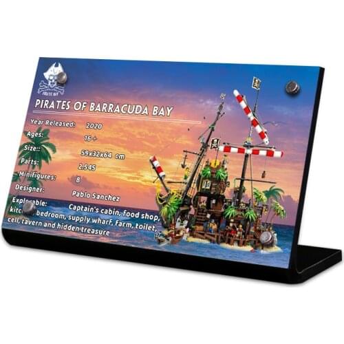 The Acrylic display stand brand for creator 21322 idea Pirates of Barracuda Bay toys building blocks