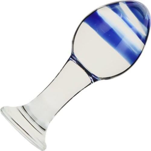 Glass Anal Plug Butt Plug Erotic Butt Stimulation Glass Sex Toys for Women Men Masturbation Prostate Massager Sex Product