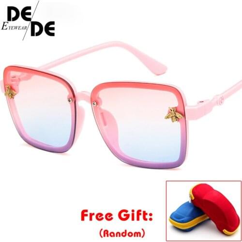 2019 Oversize Square Kids Sunglasses Celebrity Sun Glasses Boys Girys Superstar Luxury Brand Designer Female UV400 with box
