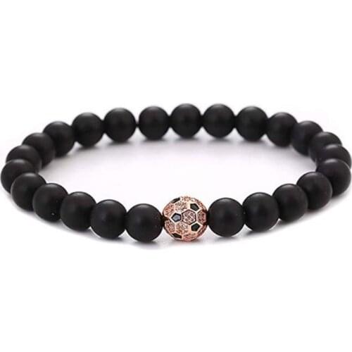 8mm black multicolor Agate beads Chakra Healing Reiki Buddha Yoga Bracelet elastic adjustable Volcanic Stone Bangles 54df3