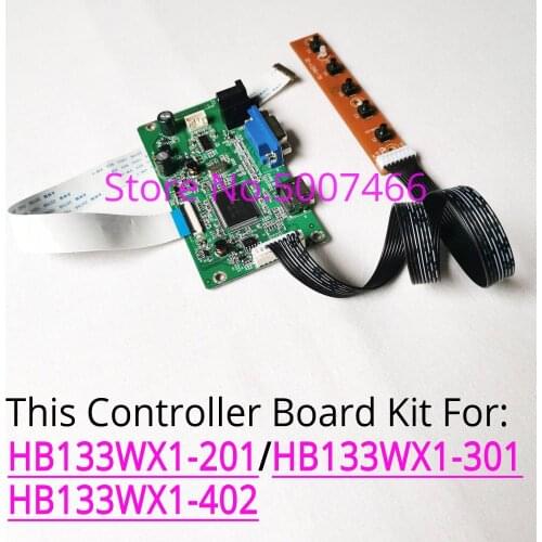For BOE HB133WX1-201/301/402 13.3" 1366x768 WLED EDP 30 pins notebook PC lcd screen VGA display controller driver board kit