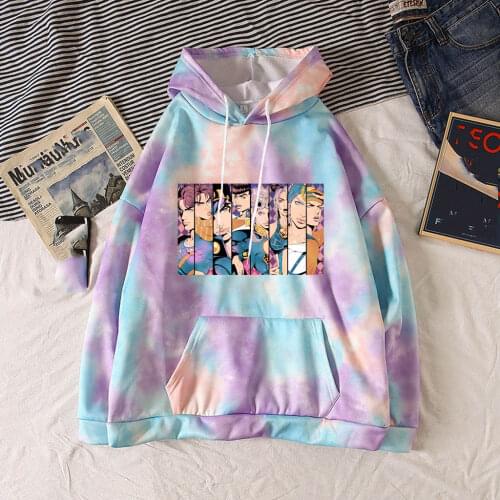 Jojo Bizarre Adventure Printed Women/man Autumn Hooded Casual Pullover Teens Comfortable Sports Sweatshirt Tops