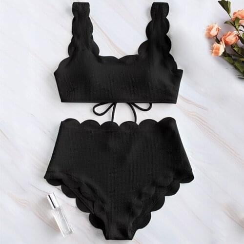 Bikinis Set Square Collar Bandage Summer Swimsuit for Women Bathing Suit Push-Up Padded Bra Brazilian Swimwear Biquini Feminino