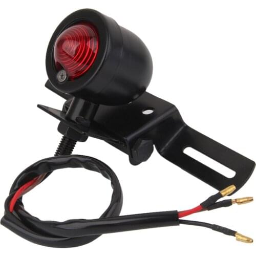 Motorcycle License Plate Bracket Mount Tail Brake Light For Bobber Car Accessories