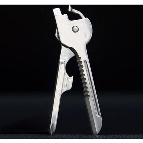 Mini Knife Opener Tool Multipurpose Screwdriver Ring Keychain Pocket Survive Multi Utili Key Tactical Kit Edc Gear Utility