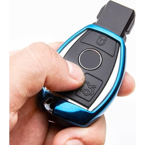 Soft TPU Car Key Cover Keychain Case For Mercedes benz CLS CLA GL R SLK AMG A B C S class Remote Cover Car-Styling Accessorise