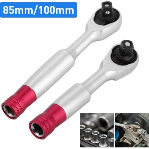 1/4inch 85/100MM Mini Torque Rachet Wrench Set Hand Repair Tool for Vehicle Bicycle Bike Socket Wrench Kit Tool