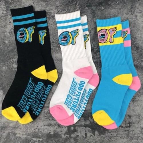 6pairs Socks men Santa cruz thick winter socks ODD Future OF travis scott harajuku calcetines hombre divertido art socks towel