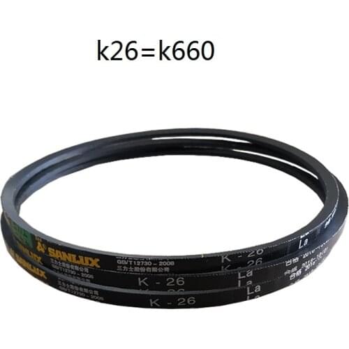 NEW 2Pcs/lot K26 V-belt Driving belt Triangle belt for Bench drilling machine Packing machine