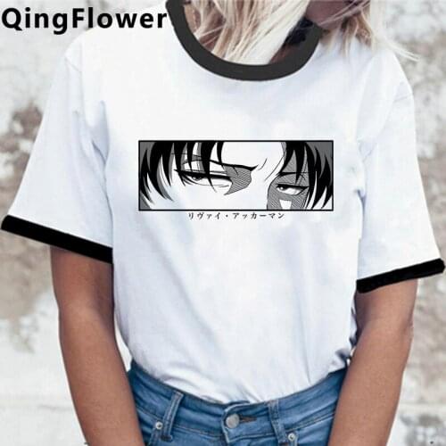 Attack on Titan Shingeki No Kyojin clothes women vintage white t shirt grunge casual kawaii clothes aesthetic harajuku kawaii