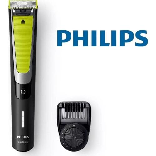 Original Philips OneBlade Pro QP6505 Hybrid Electric Trimmer Razor Beard Shaver for Men Wet and Dry Beard Shaving Machine