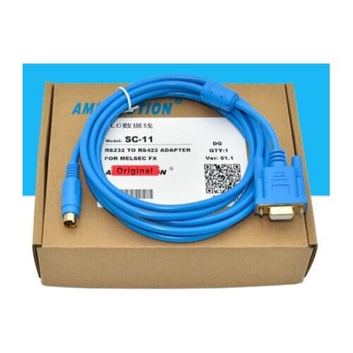 Suitable Mitsubishi Serials FX1N 0S 3U 3G Series PLC Programming Cable SC-11 Communication Download Cable