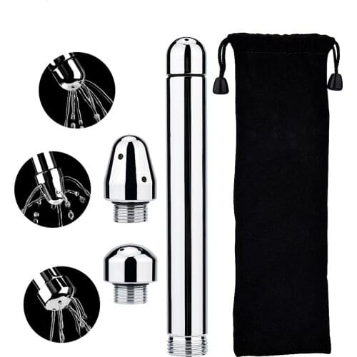 Handheld 3 Heads Enema Nozzle Anal Douche Shower Cleaner Women Vaginal Butt Plug Cleaning Tool Enemator Colonic Washing Adults