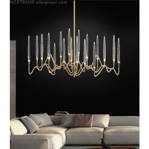Modern light luxury living room LED chandelier novelty tree branch decoration lamp Nordic dining room bedroom crystal chandelier