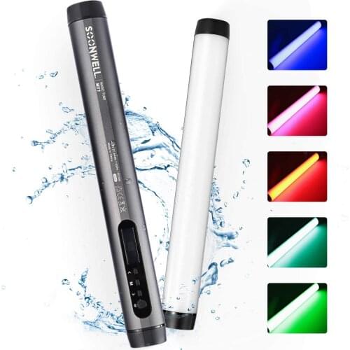Soonwell MT1 LED RGB soft light Tube Portable Handheld Photography Lighting Stick Android Phone APP control waterproof