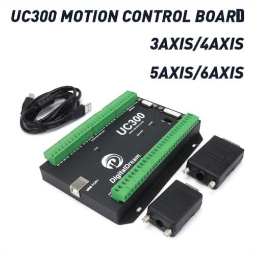 UC300 3-axis/4-axis/5-axis/6-axis motion control card CNC NVUM upgrade Mach3 USB motion controller for milling machine