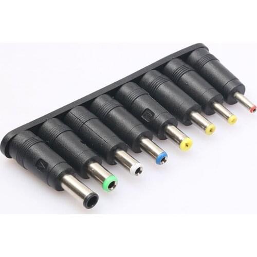 Universal 1 set = 8pcs / set 5pin Jack Plugs DC for Laptop AC Power Adapter Tips Connectors for Computer Notebook CNIM Hot