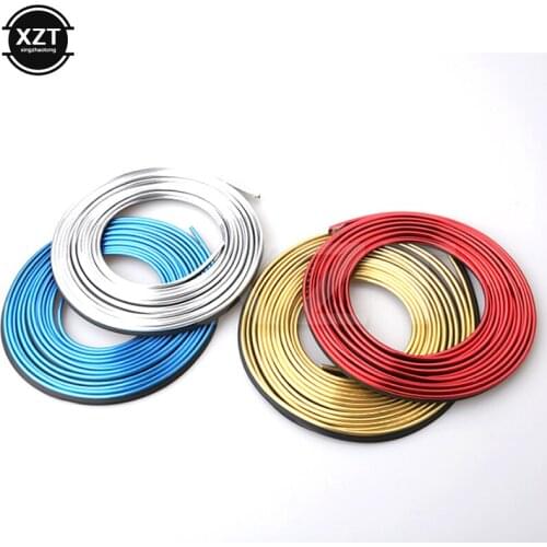 Universal Car Moulding Decoration Flexible Strips 5M Interior Auto Mouldings Car Cover Trim Dashboard Door Edge in Car-Styling