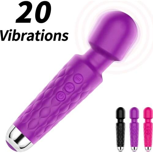 2021 Powerful AV Vibrator Magic Vagina Wand Clitoris Stimulator Vibrators Sex Toys for Women G Spot for Masturbator USB Dildo