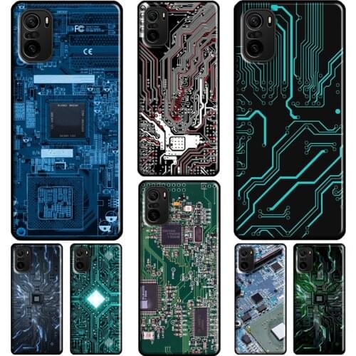 The Integrated Circuit Board For Xiaomi Redmi Note 9 8 Pro 8T 9S 7 6 K40 10 Pro Case For Redmi 9A 8A 7A 6A 9C 9 Coque