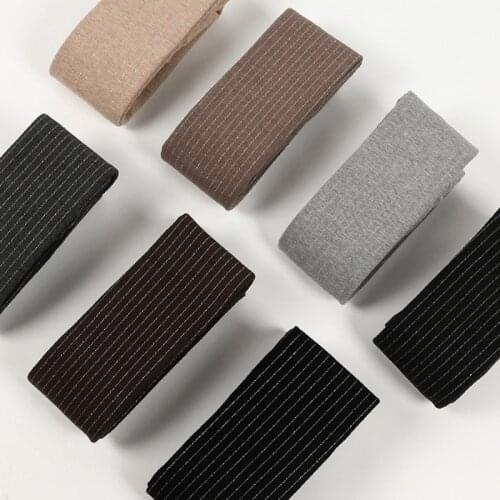 Winter Cotton Bling Tights Cotton Thick Striped Pantyhose High Elastic Tights Female Plus Size Full Foot Footless Tights