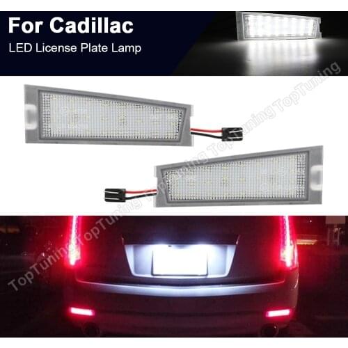 1Pair Canbus Auto Number Plate Light LED License Plate Lamp For Cadillac CTS Sedan 2008 2009 2010 Error Free